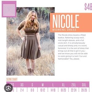 2 or more for $20 LuLaRoe Nicole Dresses XS-small fit sizes 2-8